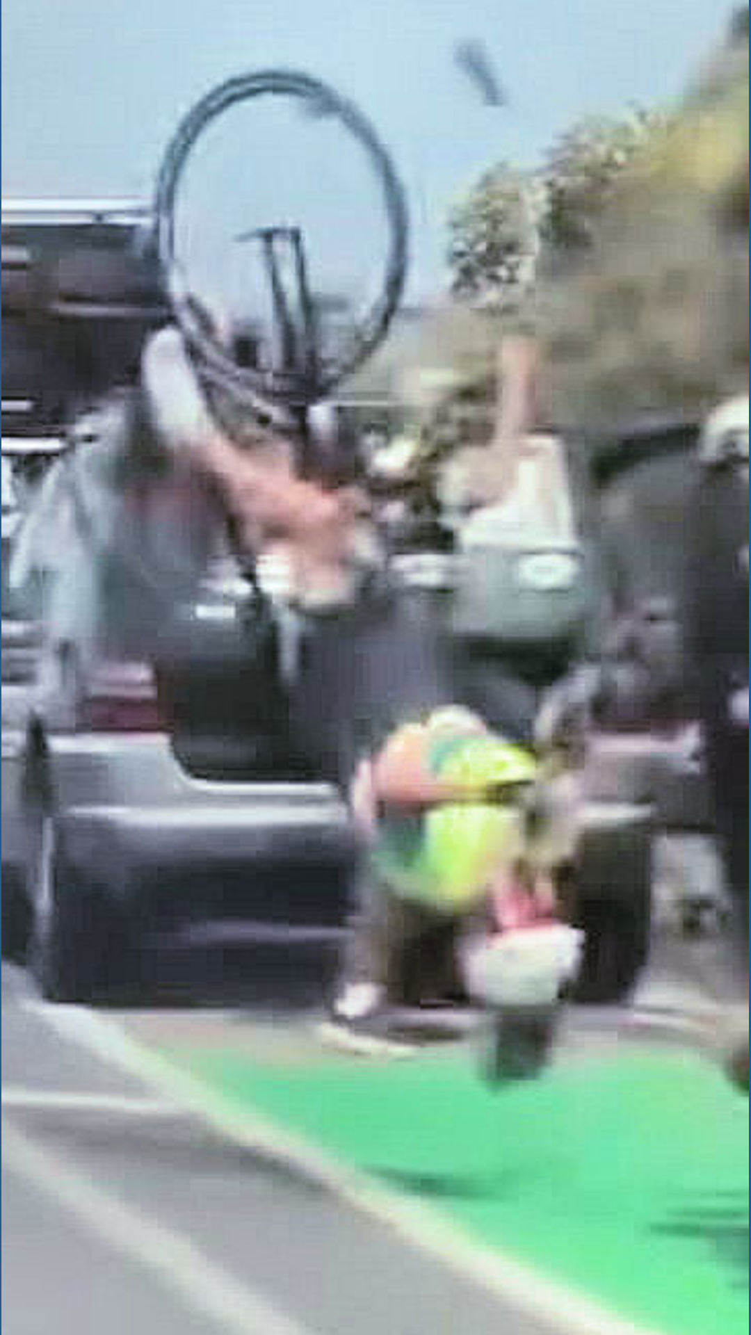 Bicycle rider hits parked police bike on La Costa Avenue | cbs8.com