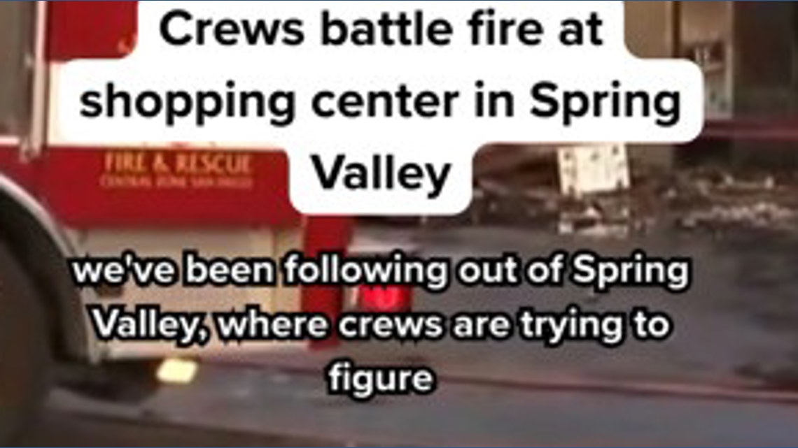 Fire destroys two Spring Valley businesses, damages two others | cbs8.com