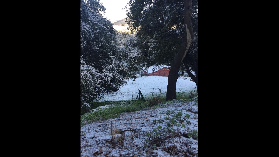 Virtually watch the snow in Julian, CA