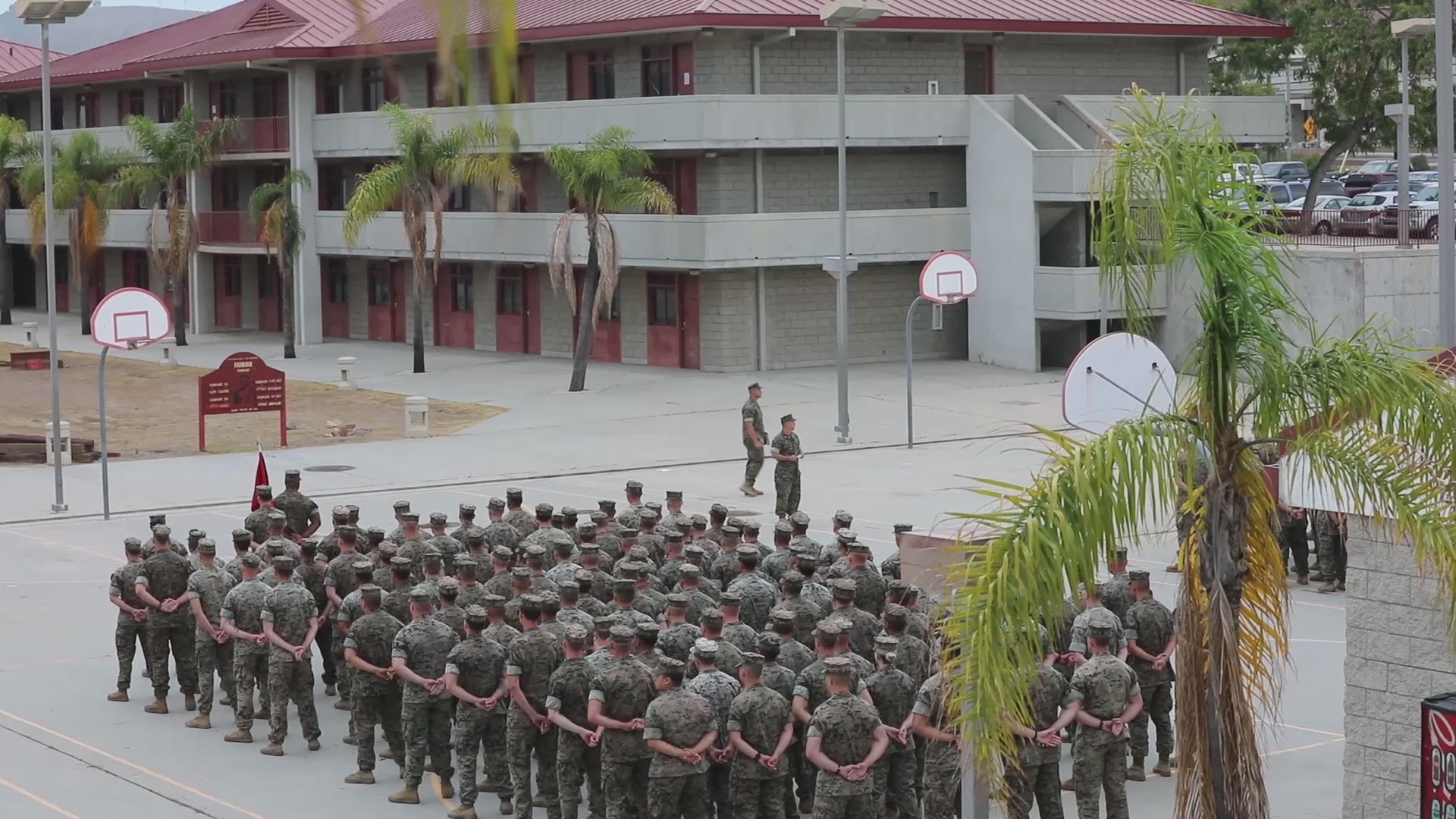 Video has surfaced of the arrest of 16 Marines four months ago at Camp Pendleton.