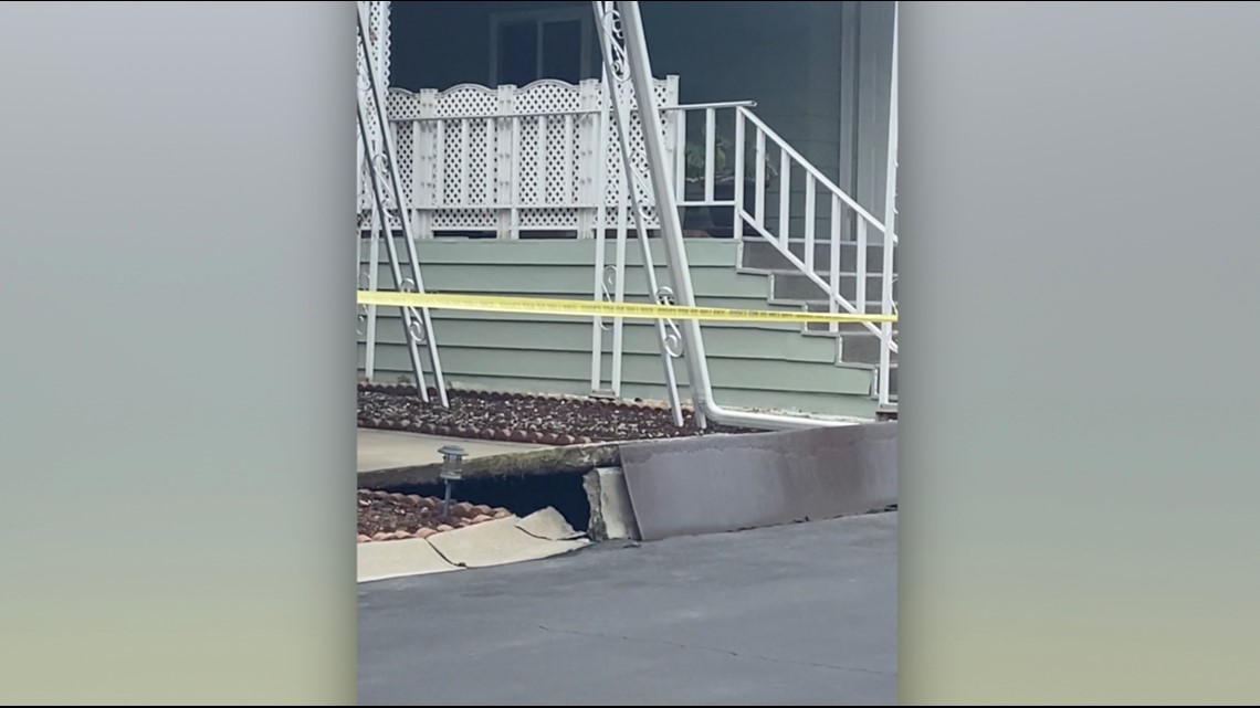 Vista mobile home park evacuated due to nearby sinkhole and flooding