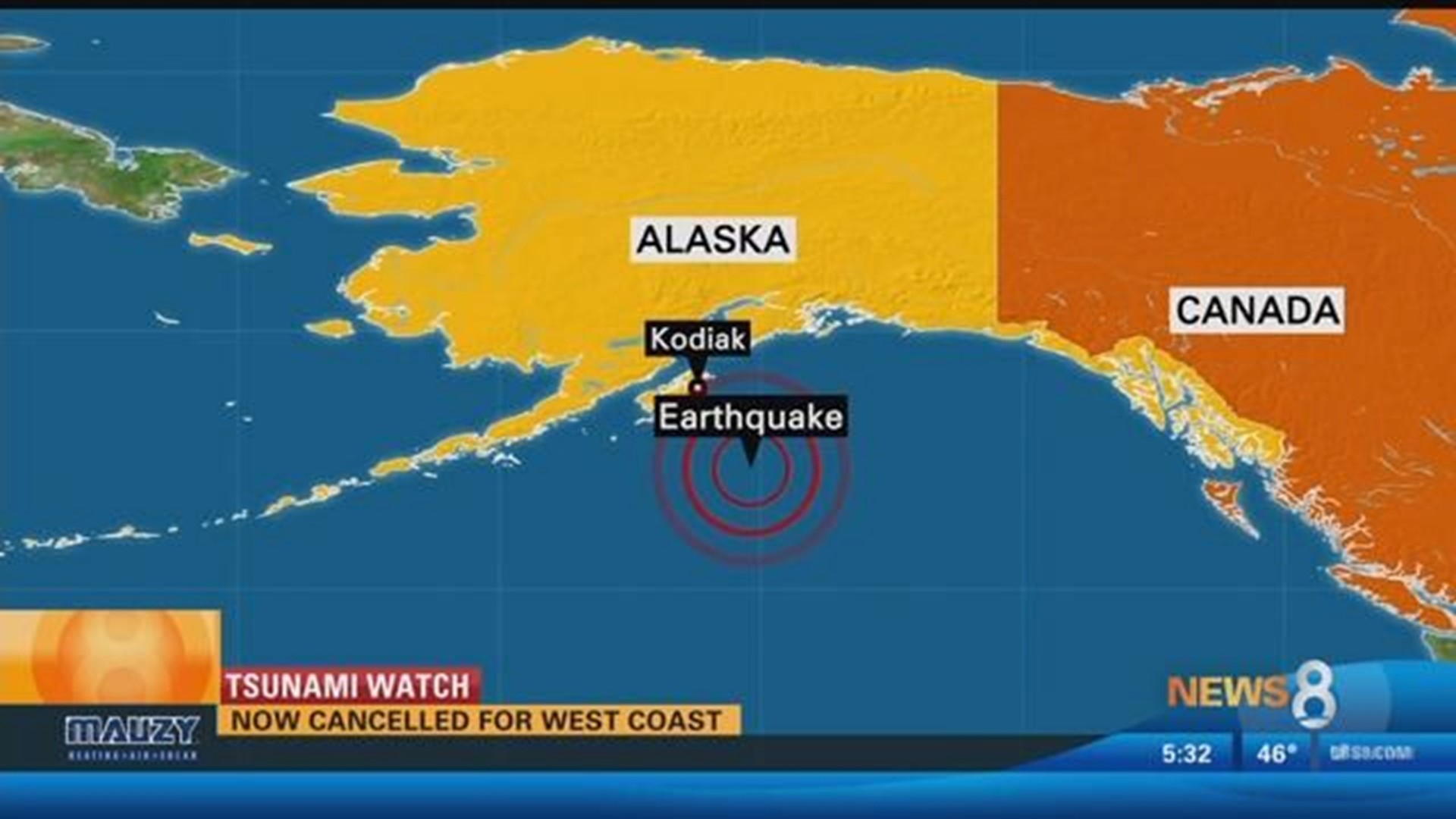 Undersea quake sends Alaskans fleeing from feared tsunami