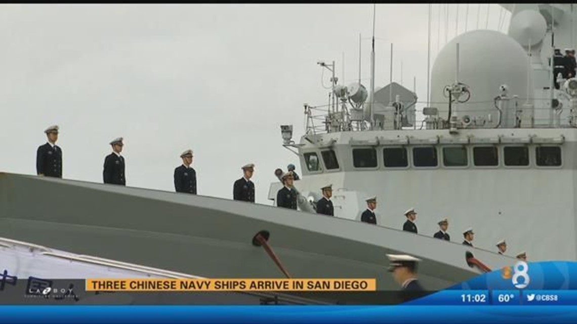 Three Chinese Navy ships arrive in San Diego | cbs8.com