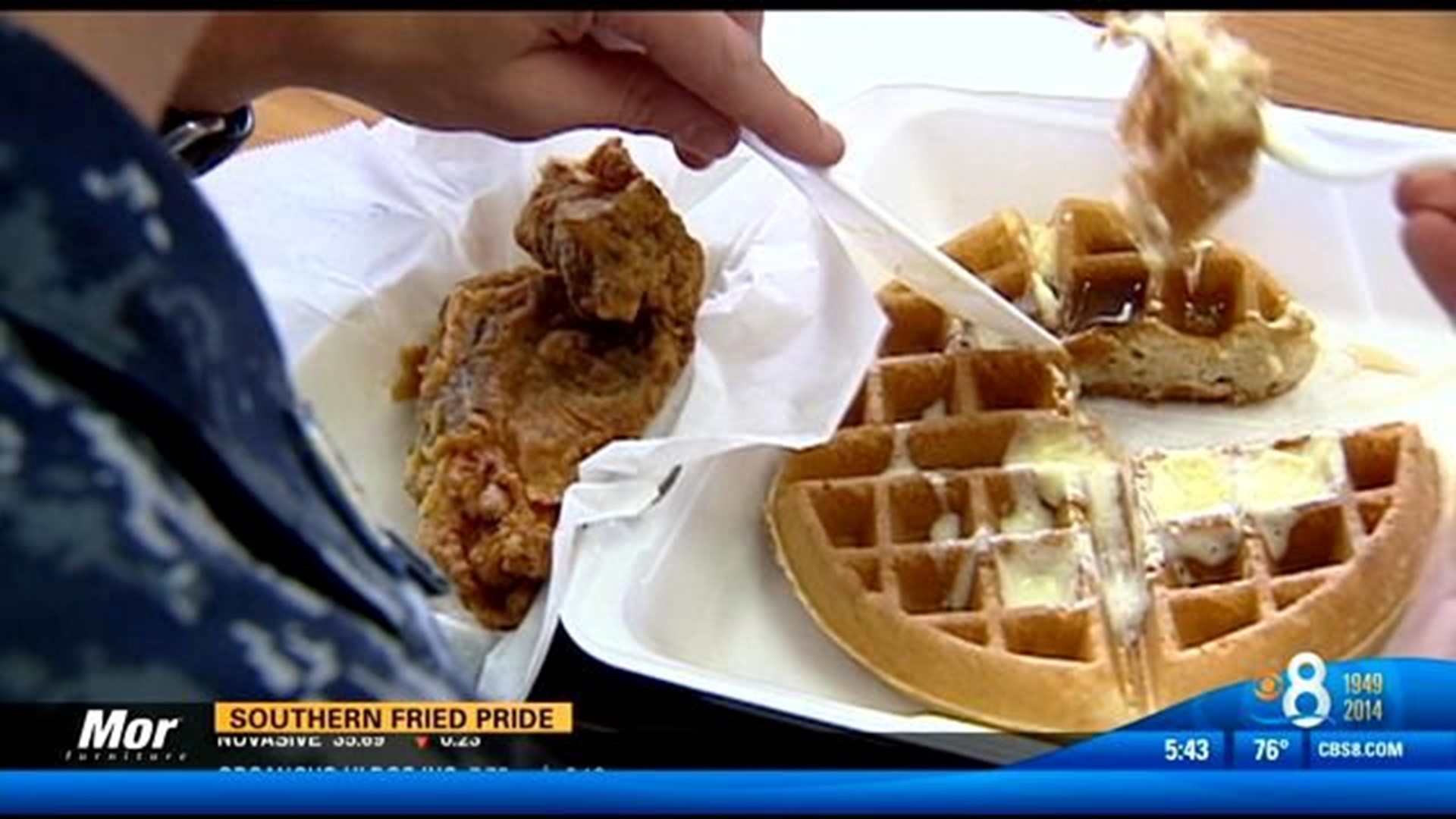 Louisiana Fried Chicken And Waffles Southern Fried Pride Cbs8 Com