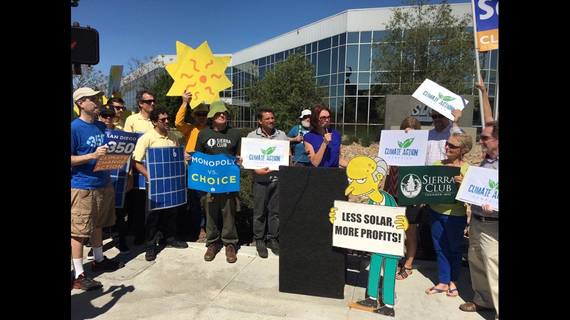 Solar Supporters Protest What They Call SDG&E Greed | Cbs8.com