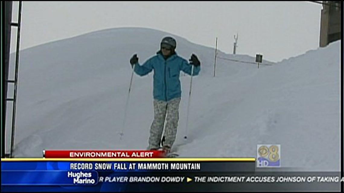 Record snowfall at Mammoth Mountain | cbs8.com