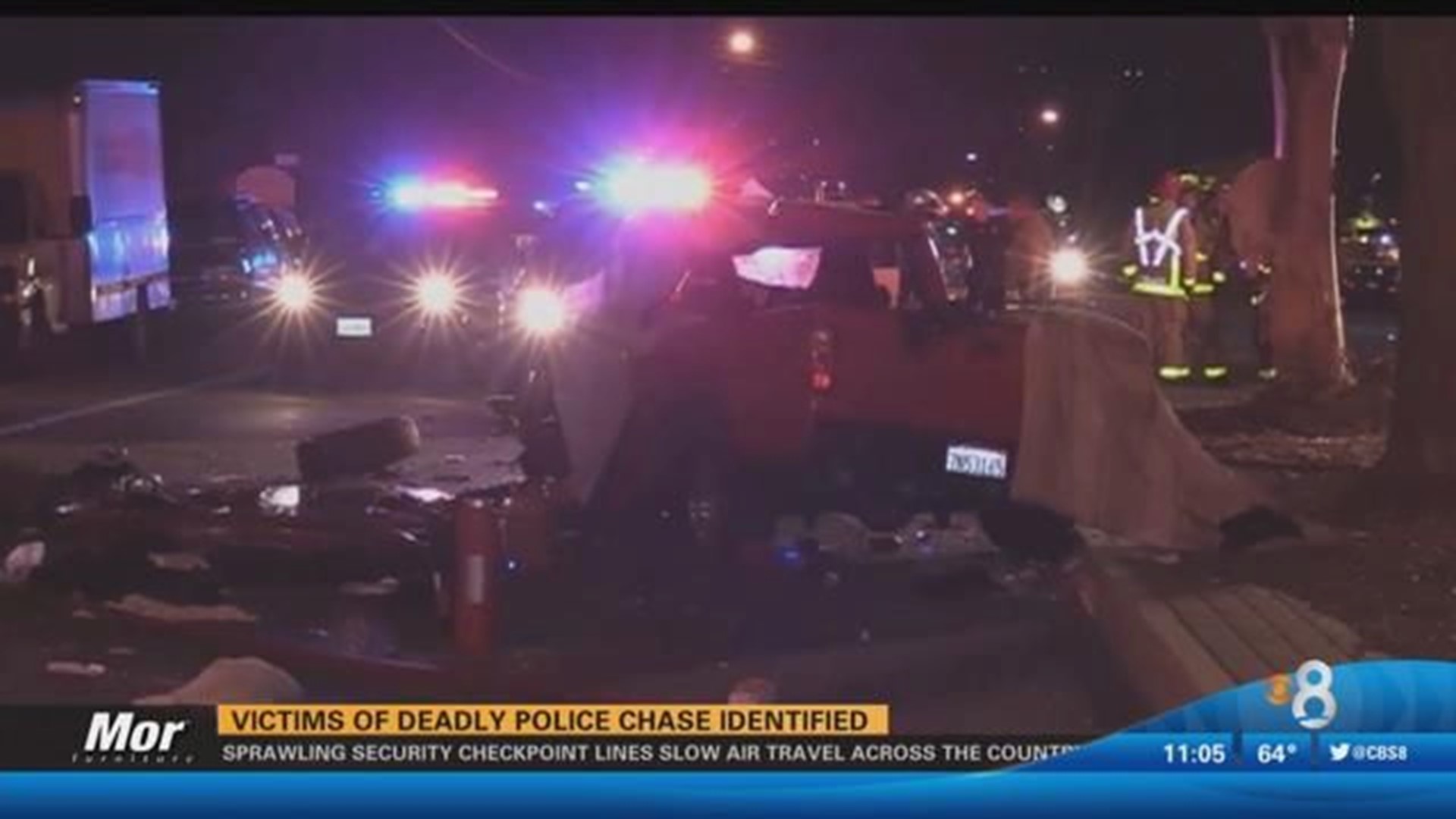 ID's Released Of Driver Killed In Chase, Woman Found In Truck | Cbs8.com