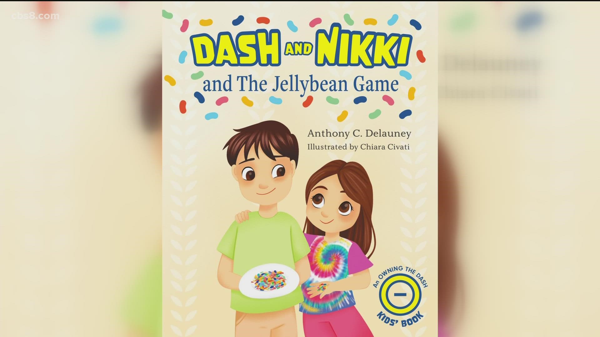 Anthony Delauney's book "Dash and Nikki and the Jellybean Game" teaches kids how to build a healthy relationship with money and saving.