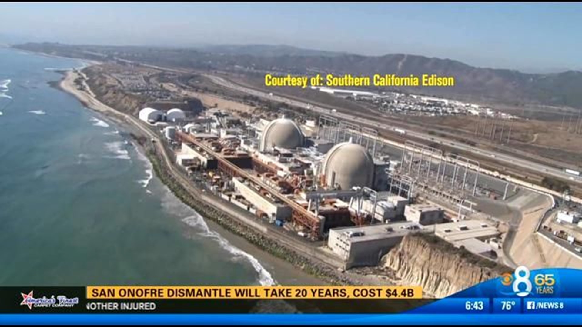 Dismantling California nuke plant will cost $4.4B | cbs8.com