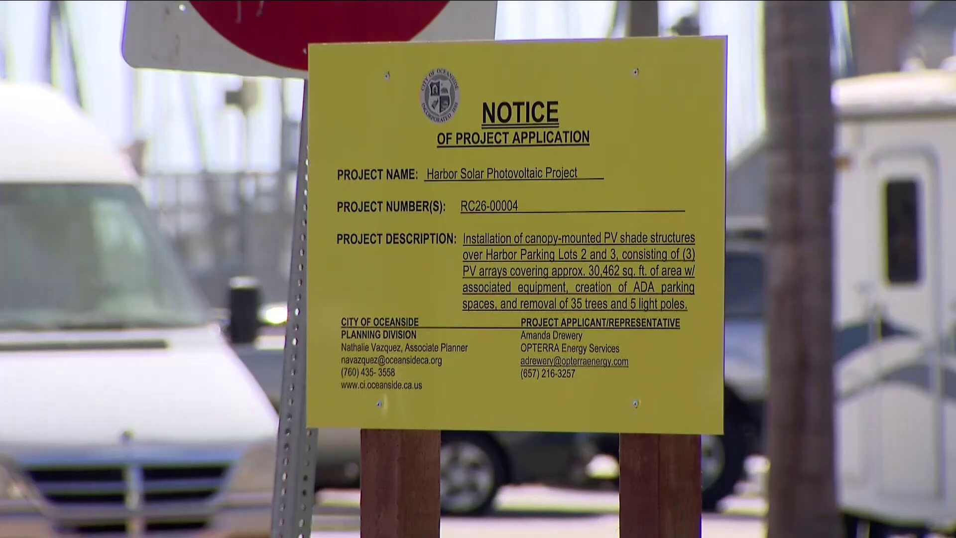 Oceanside to remove 35 palm trees to install solar canopies at harbor