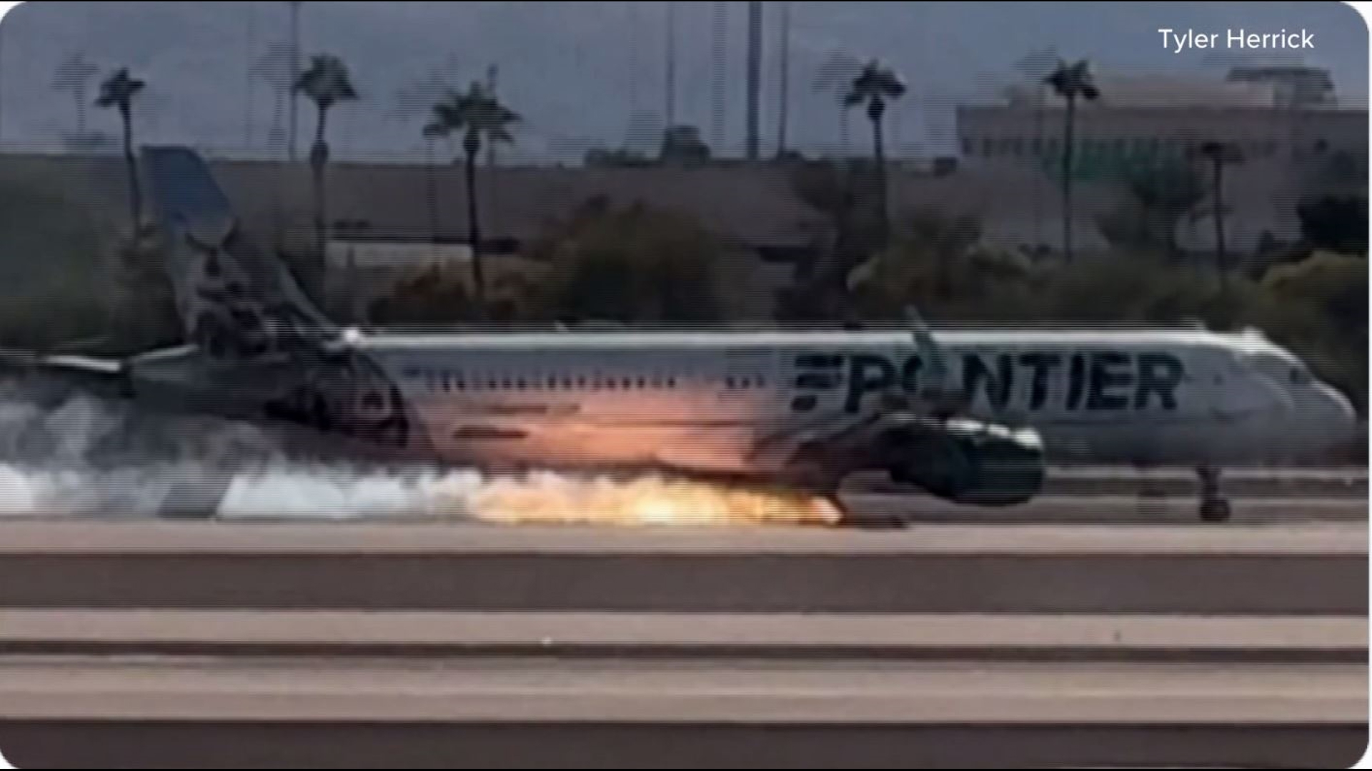 There were 190 passengers inside and seven crew members on board, a Frontier Airlines statement says.