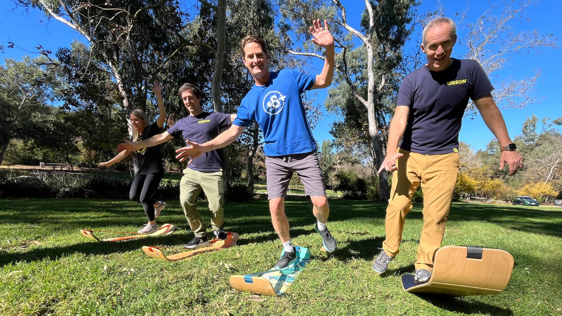 GiBoard combines benefits of slacklining with the fun of a board sport.