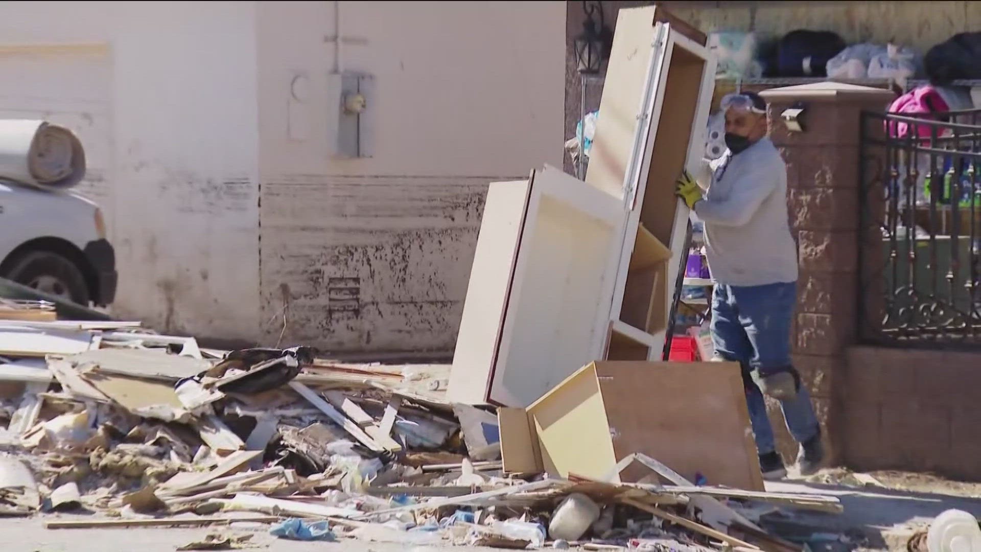 City crews have been working since last week to clean up flood damage from San Diego's winter storm, while preparing for another round of rain coming this week.