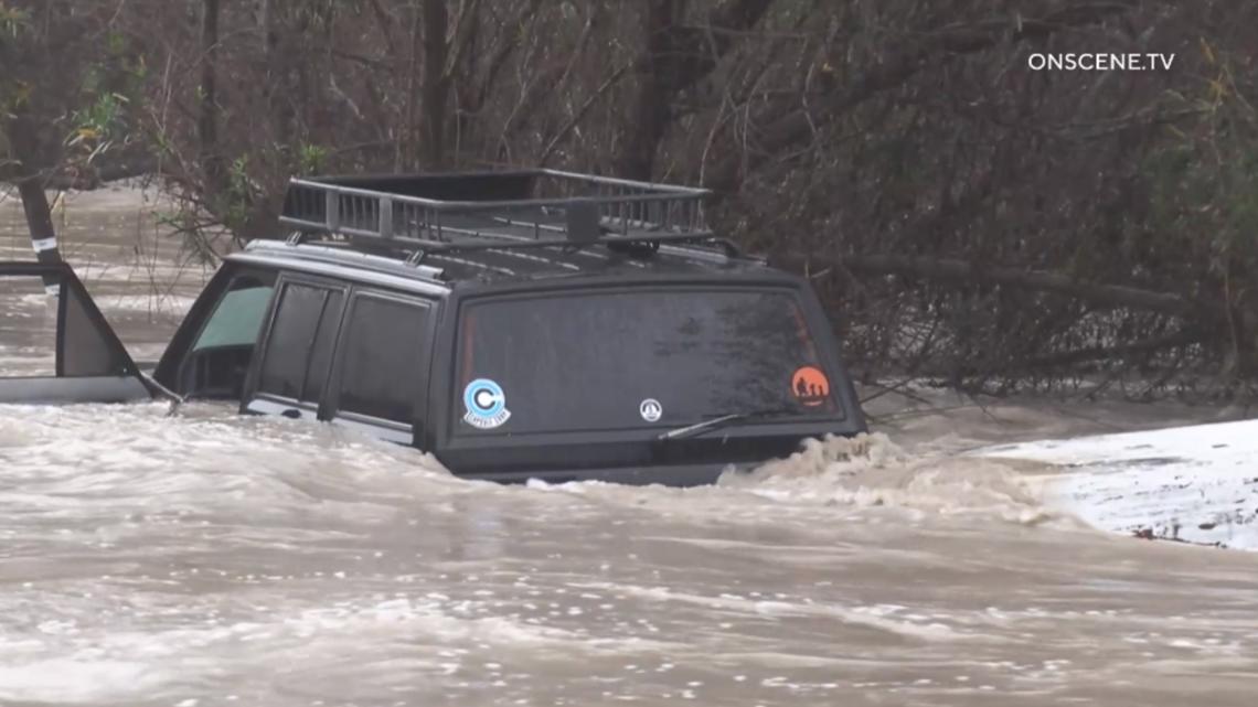 Fire crews find abandoned vehicle stuck in Tijuana River - Vimarsana News
