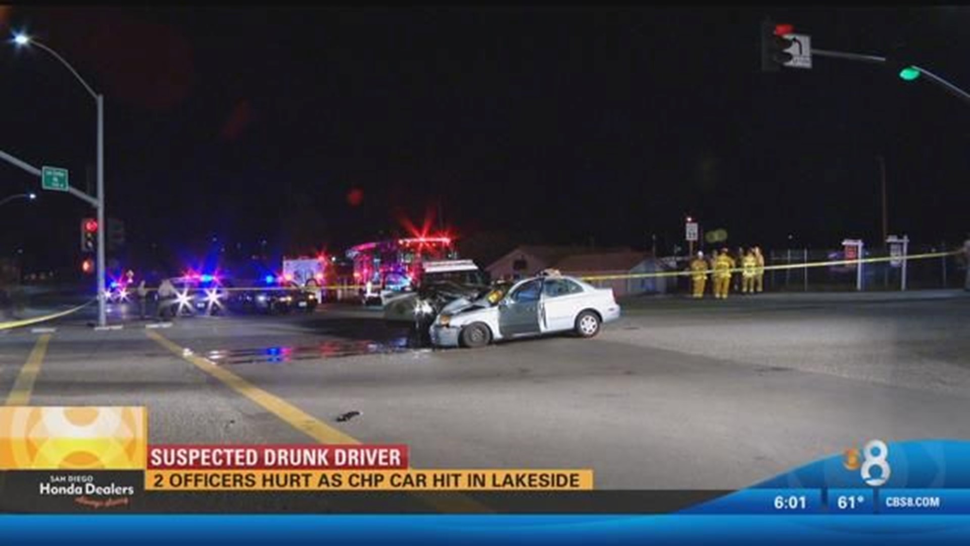 Accused Drunk Driver Slams Into Chp Patrol Car