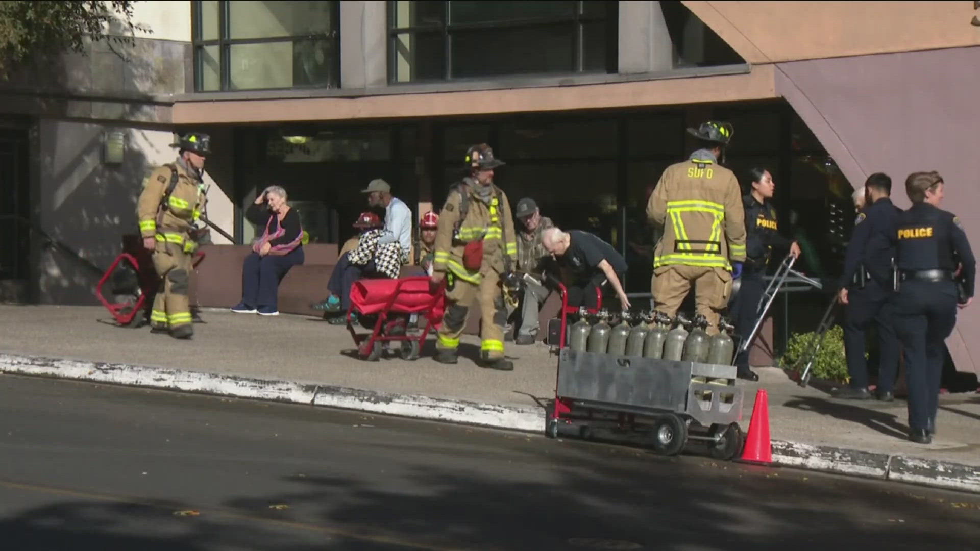 CBS 8's Esmeralda Perez reports on a fire that displaced dozens of residents of a senior living facility in downtown San Diego.