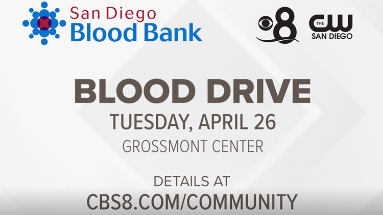 CBS 8 and the San Diego Blood Bank partner up for donations in April 2022