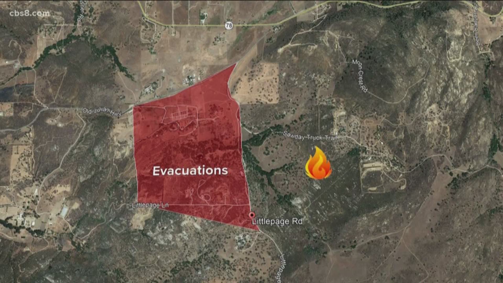 Firefighters were battling a fast-moving brush fire, dubbed the Sawday Fire, east of Ramona Friday as deputies evacuated residents nearby.