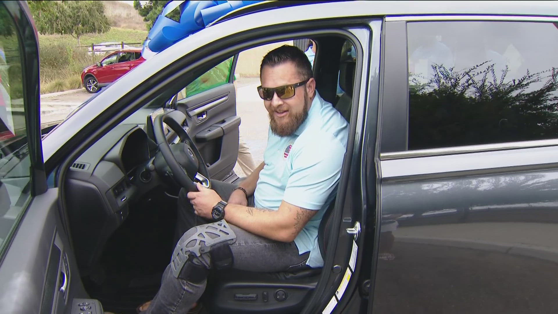 Retired US Navy Special Operator First-Class Christopher Maddox was honored with a payment-free 2025 Honda CR-V.