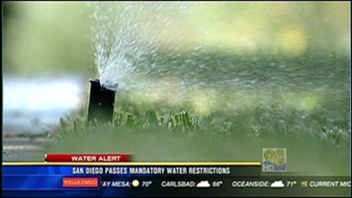 San Diego Passes Mandatory Water Restrictions