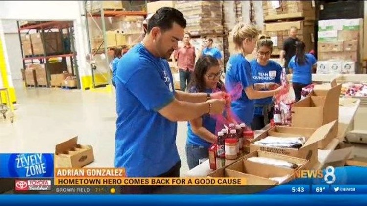 Hometown hero Adrian Gonzalez comes back for a good cause