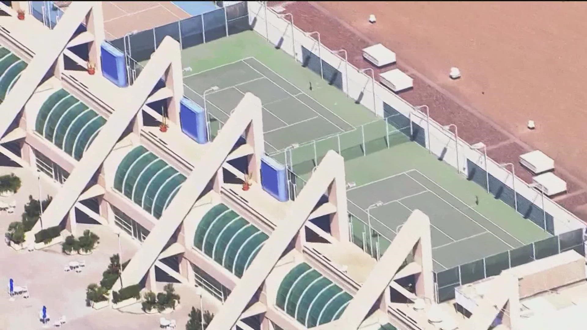 Convention Center tennis courts permanently closed cbs8 com