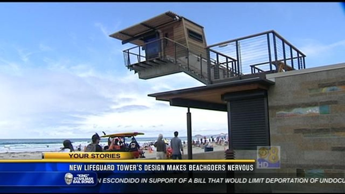 Lifeguard Building New lifeguard tower's design makes beachgoers nervous | cbs8.com
