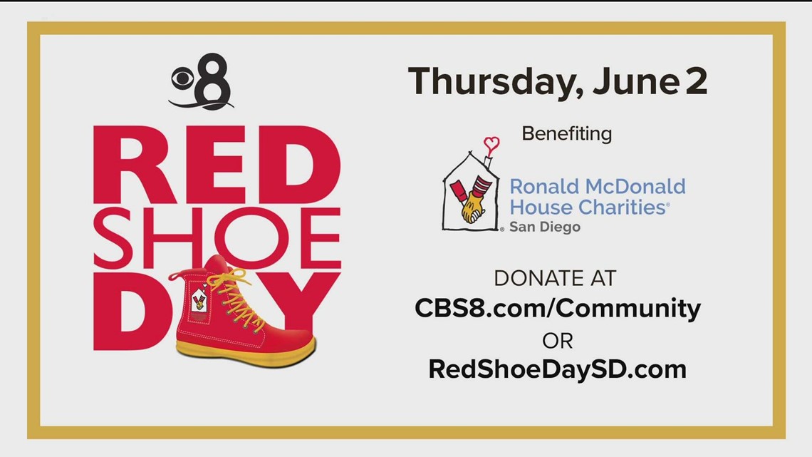 CBS 8’s Red Shoe Day on Thursday, June 2!