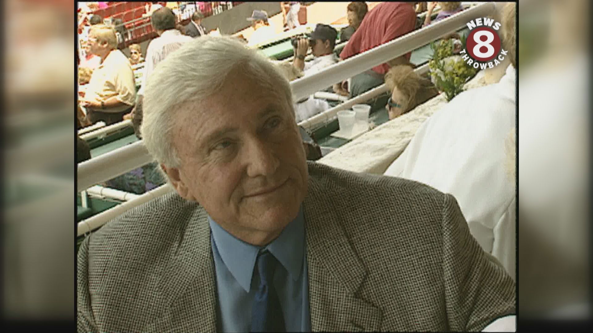 Chris Saunders meets the well-heeled and famous folks at The Turf Club. Among them, Ava Gabor, Merv Griffin, and Martin Milner.