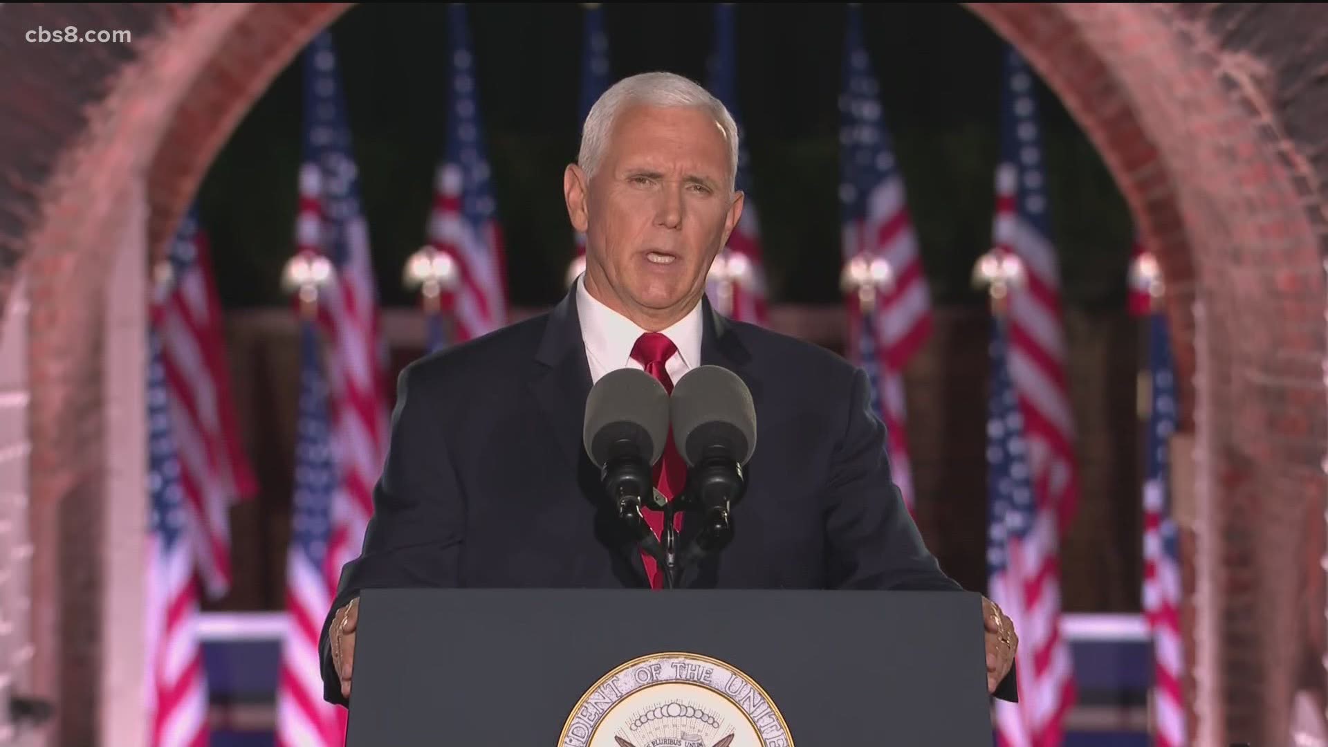 Vice President Pence's RNC speech appeals to San Diego military families