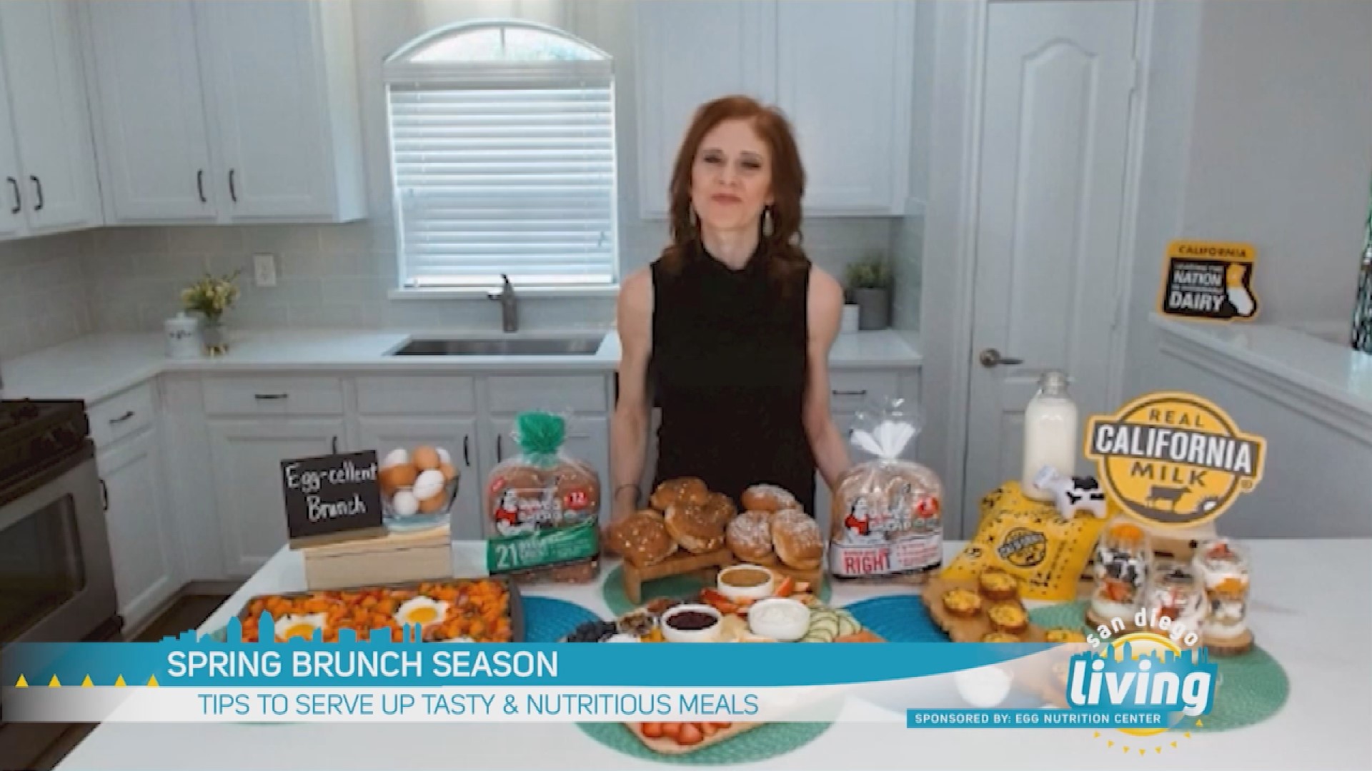 Delicious and Nutritious Recipes Your Guests Will Love. Sponsored by: Egg Nutrition Center, Dave’s Killer Bread, Real California Milk.