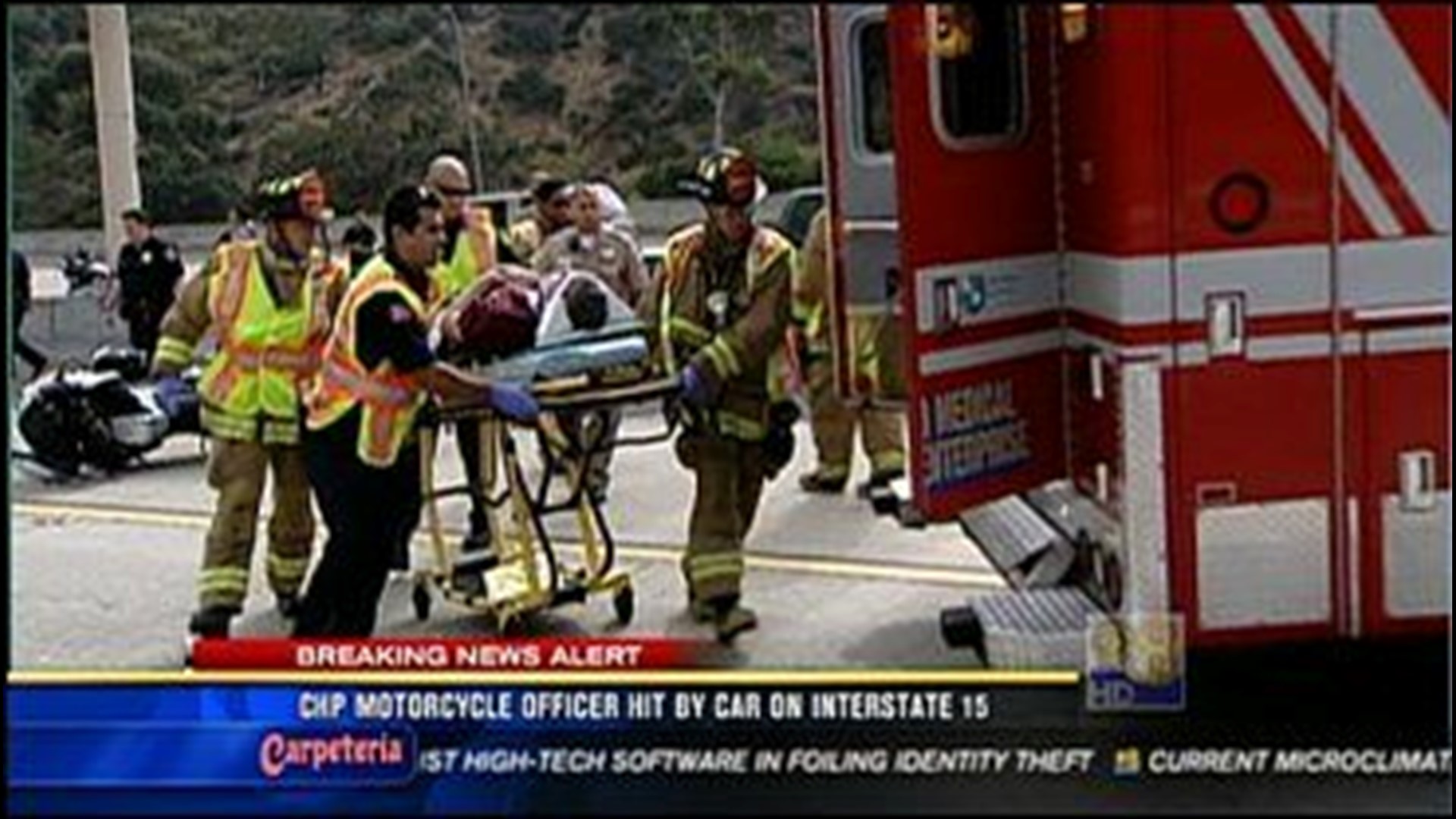 CHP Officer Hit In Crash On Interstate 15 | cbs8.com