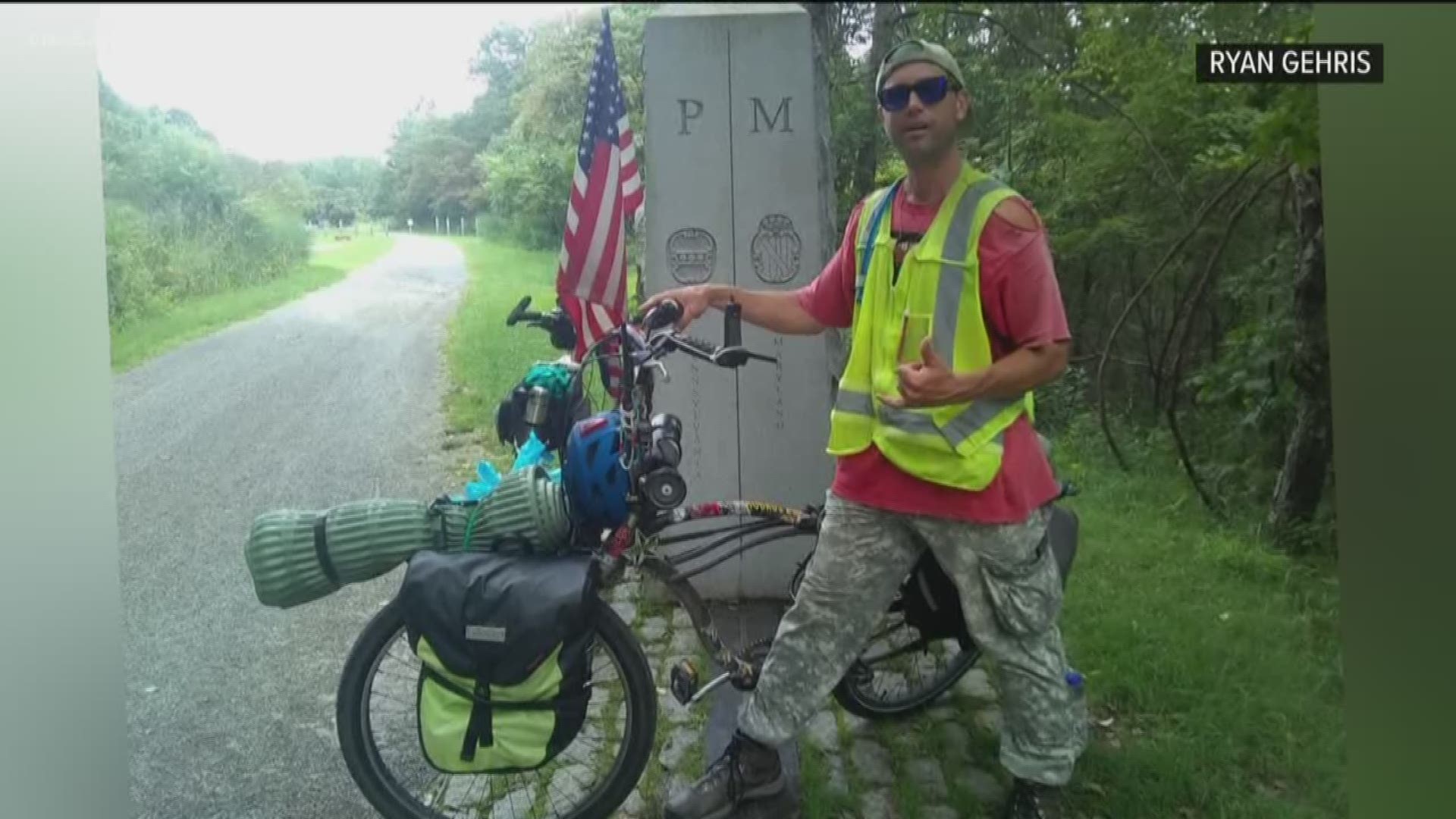 An Ocean Beach man who rode his bicycle across the country to raise money for Gold Star families is asking the public for help after his beach cruiser he took on that cross-country trip was stolen.