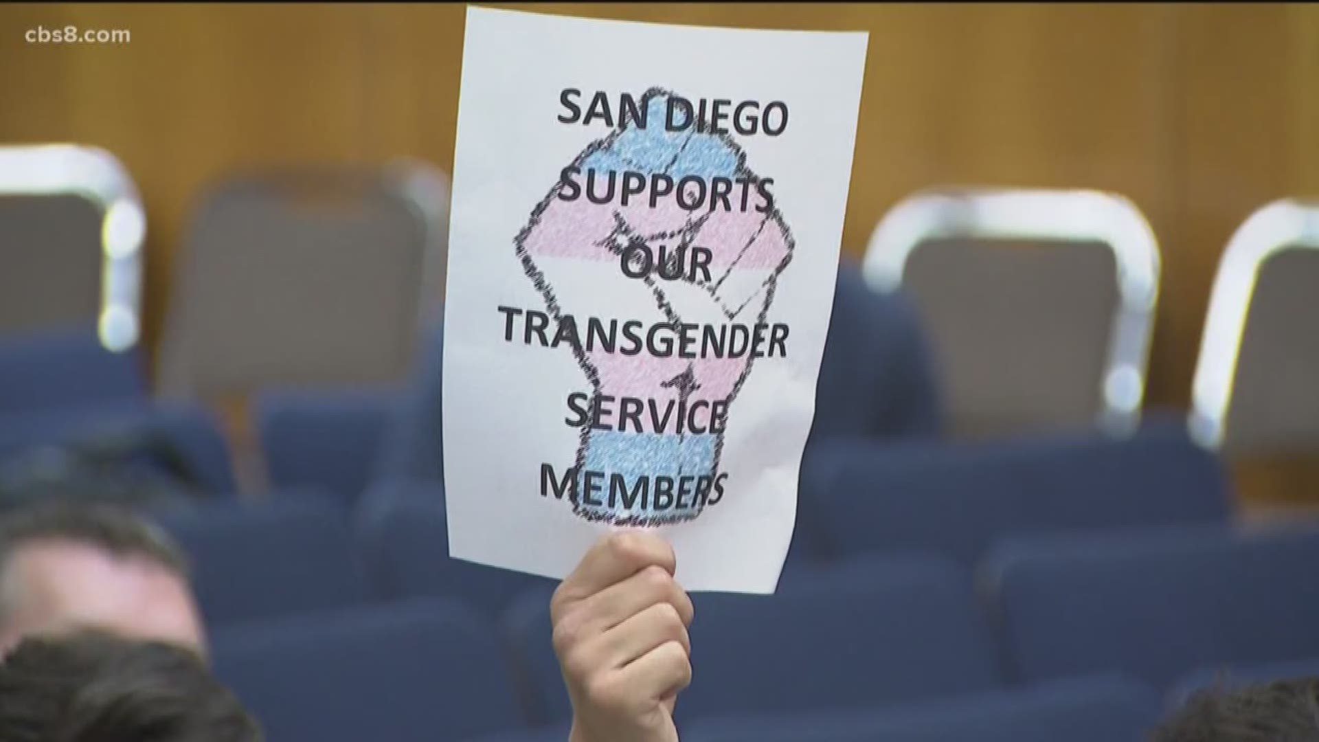 The San Diego City Council voted 7-1 Tuesday in favor of a resolution affirming the city's opposition to the federal government's exclusion of transgender people from joining the U.S. military.