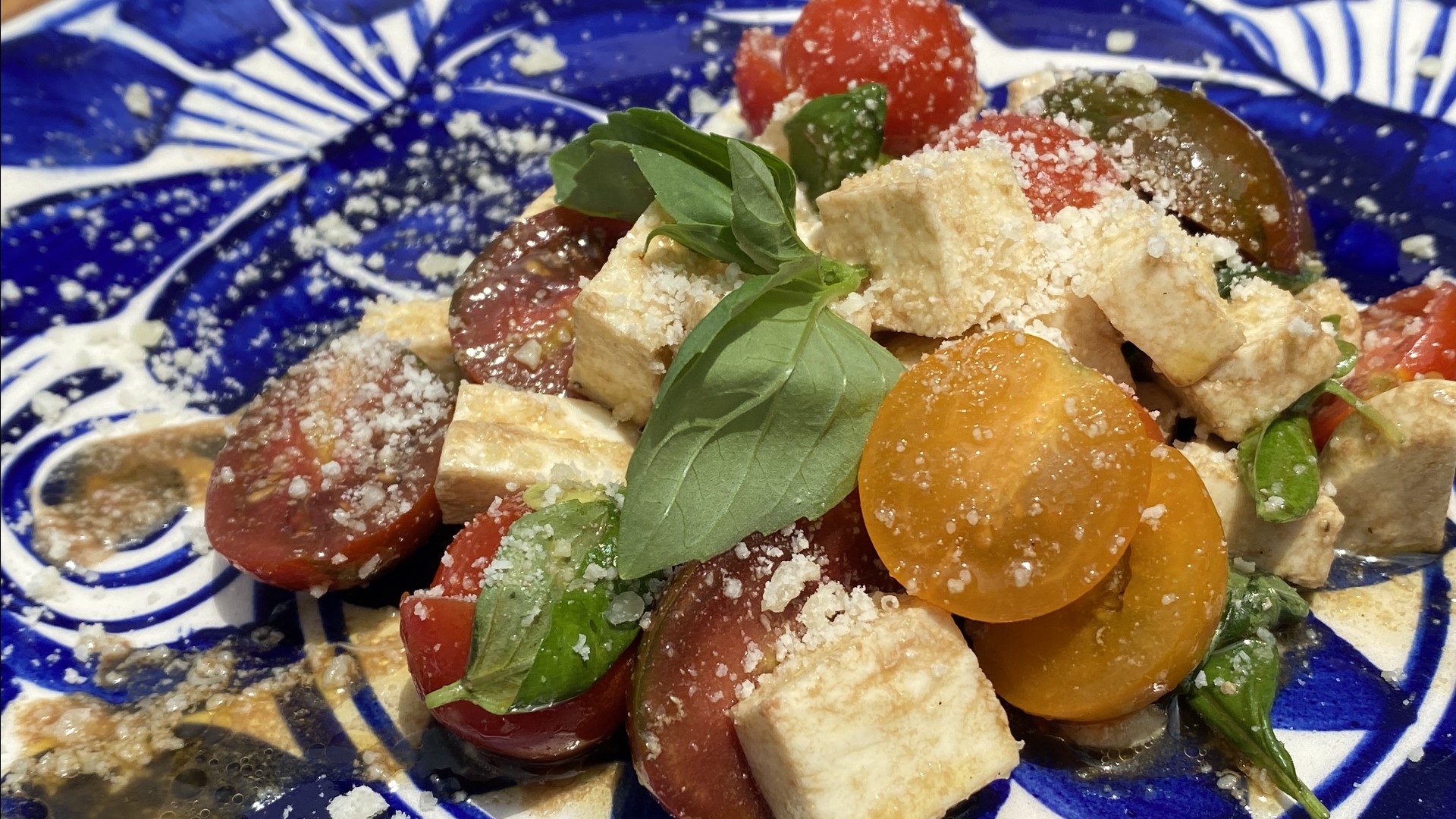 It's BBQ season and this tossed Caprese Salad is the perfect side to those summer cookouts.
