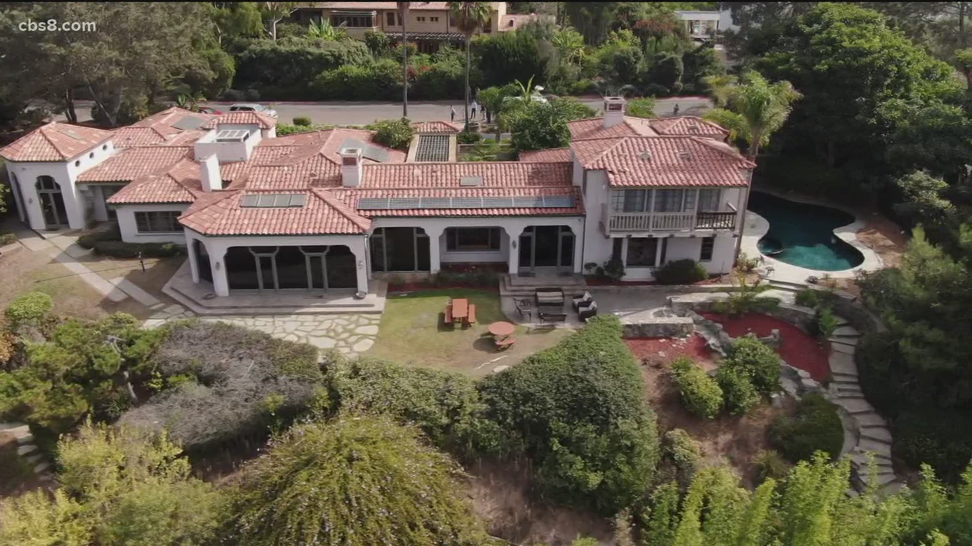 City officials said the oceanfront mansion has been the subject of at least 30 calls to the San Diego Police Department.