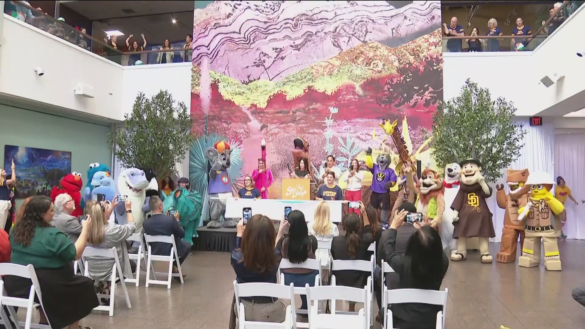 Representatives from San Diego's main tourist attractions gathered to kick off the summer tourism season and celebrate National Travel and Tourism Week.