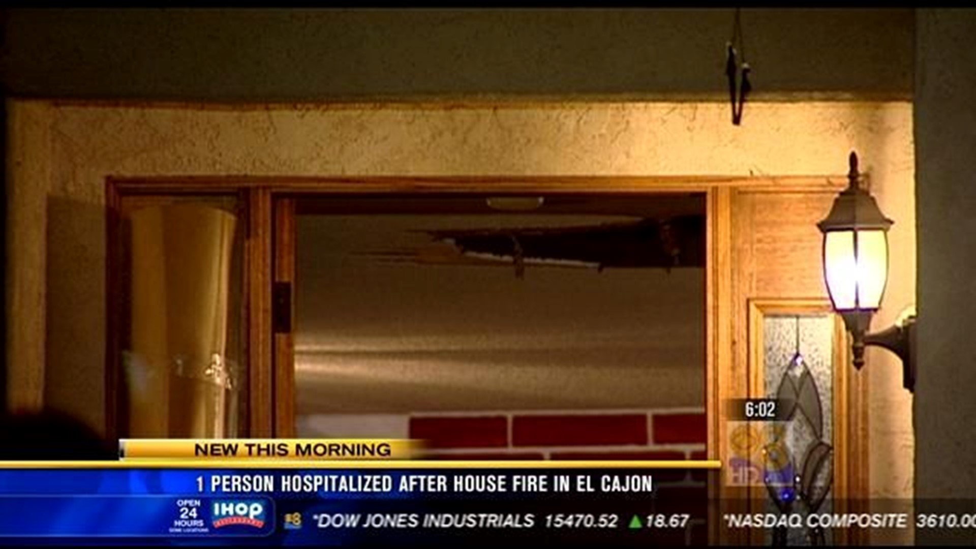One person hospitalized after house fire in El Cajon