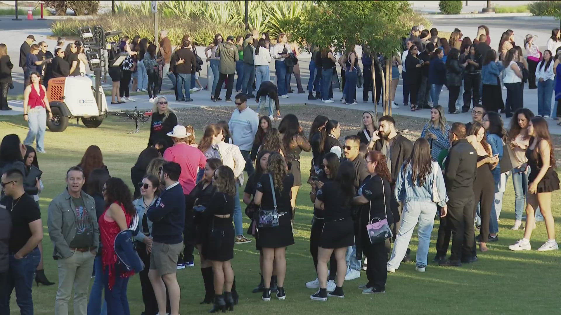 Shakira's concert at Snapdragon Stadium attracts fans of all ages, with many traveling from distant places to see the iconic performer.