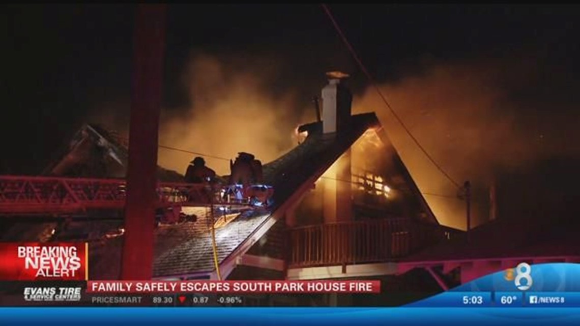 Family safely escapes South Park house fire