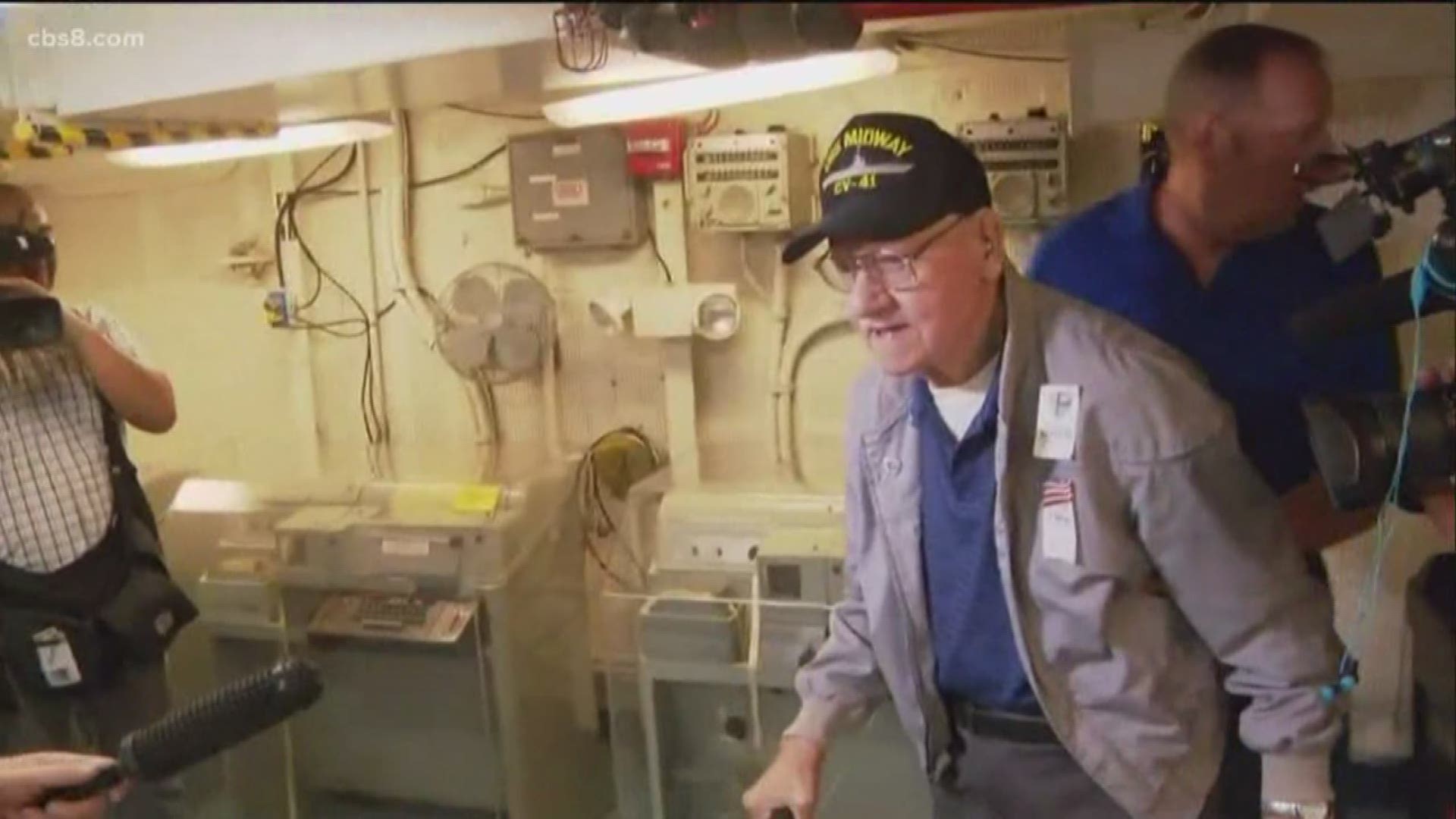 Ed Stankowski returned to the USS Midway after serving on it over 70 years ago