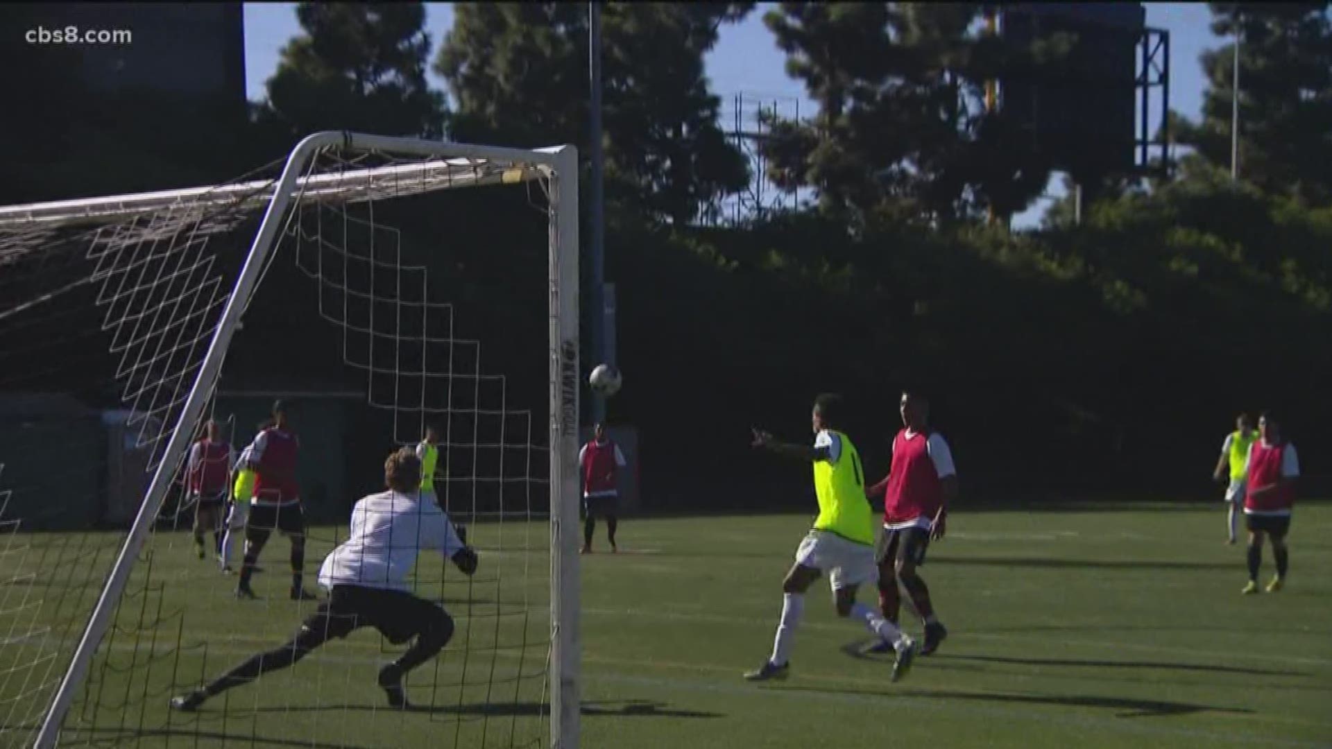 The San Diego Loyal soccer club’s head coach Landon Donovan is building the team from the ground up and held open tryouts at the University of San Diego.