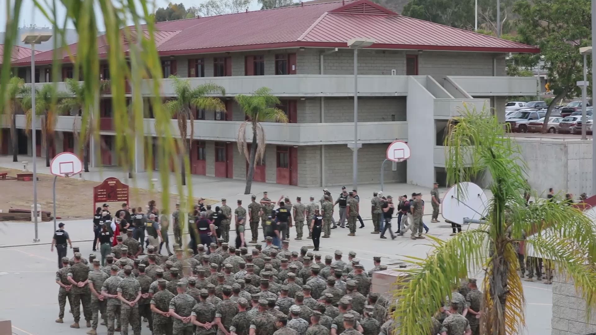 New video has surfaced of the arrest of 16 Marines four months ago on Camp Pendleton.