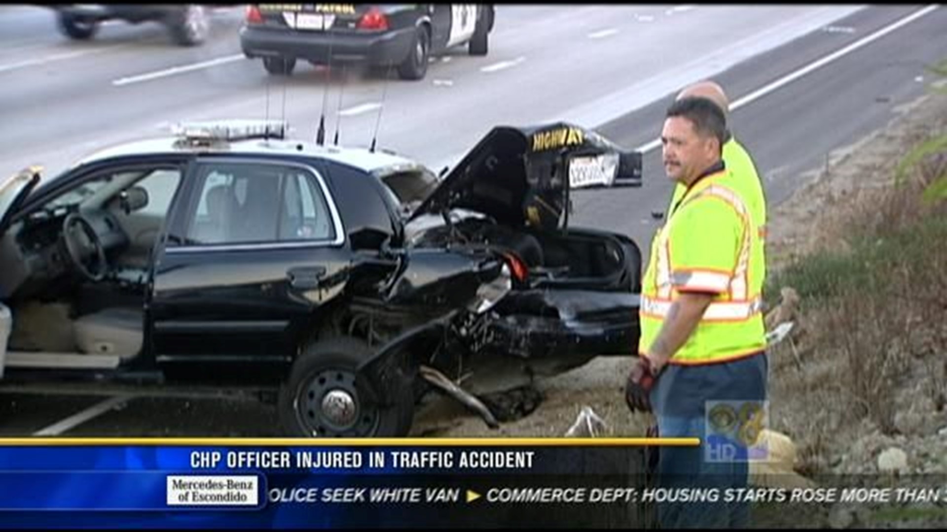 CHP Officer Injured In Traffic Accident | Cbs8.com