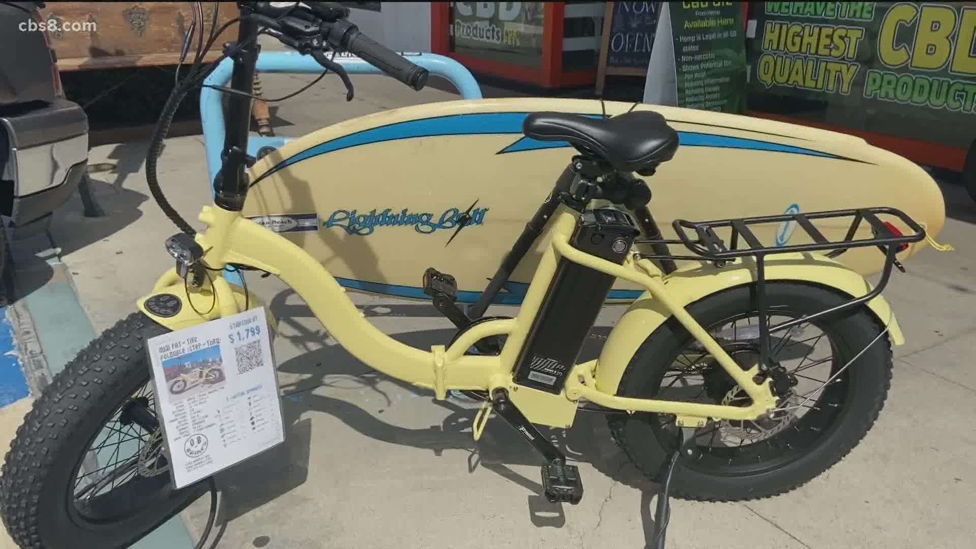 "I love it! It's good for business! Nobody likes to pay high gas prices," said OB E-Bike shop owner, Bill Connard.