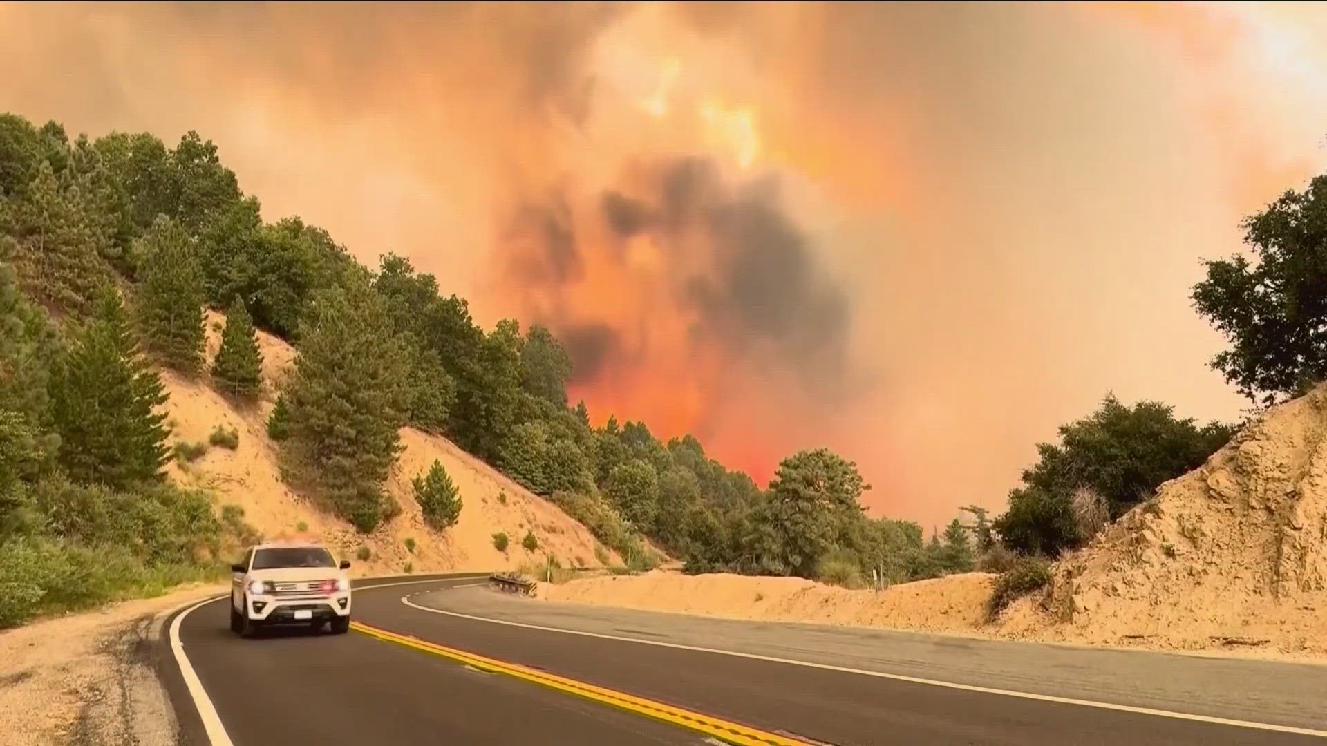 The wildfire has spread to 23,000 acres in the San Bernardino National Forest. Thousands of people have evacuated as the fire is only 3% contained.