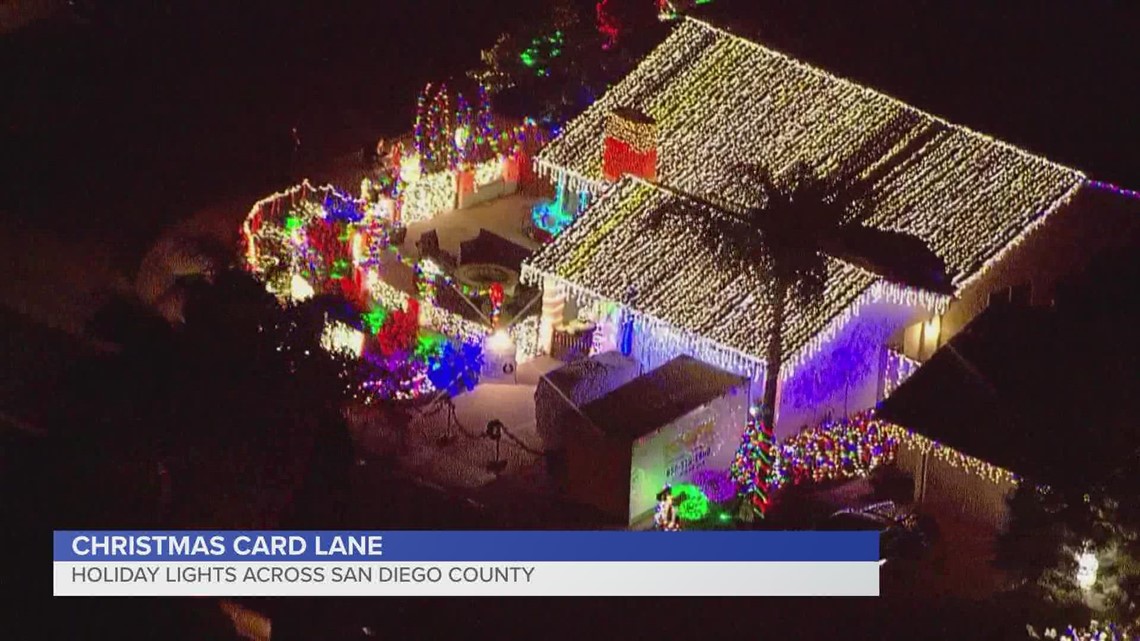 Holiday lights across San Diego | Christmas Card Lane