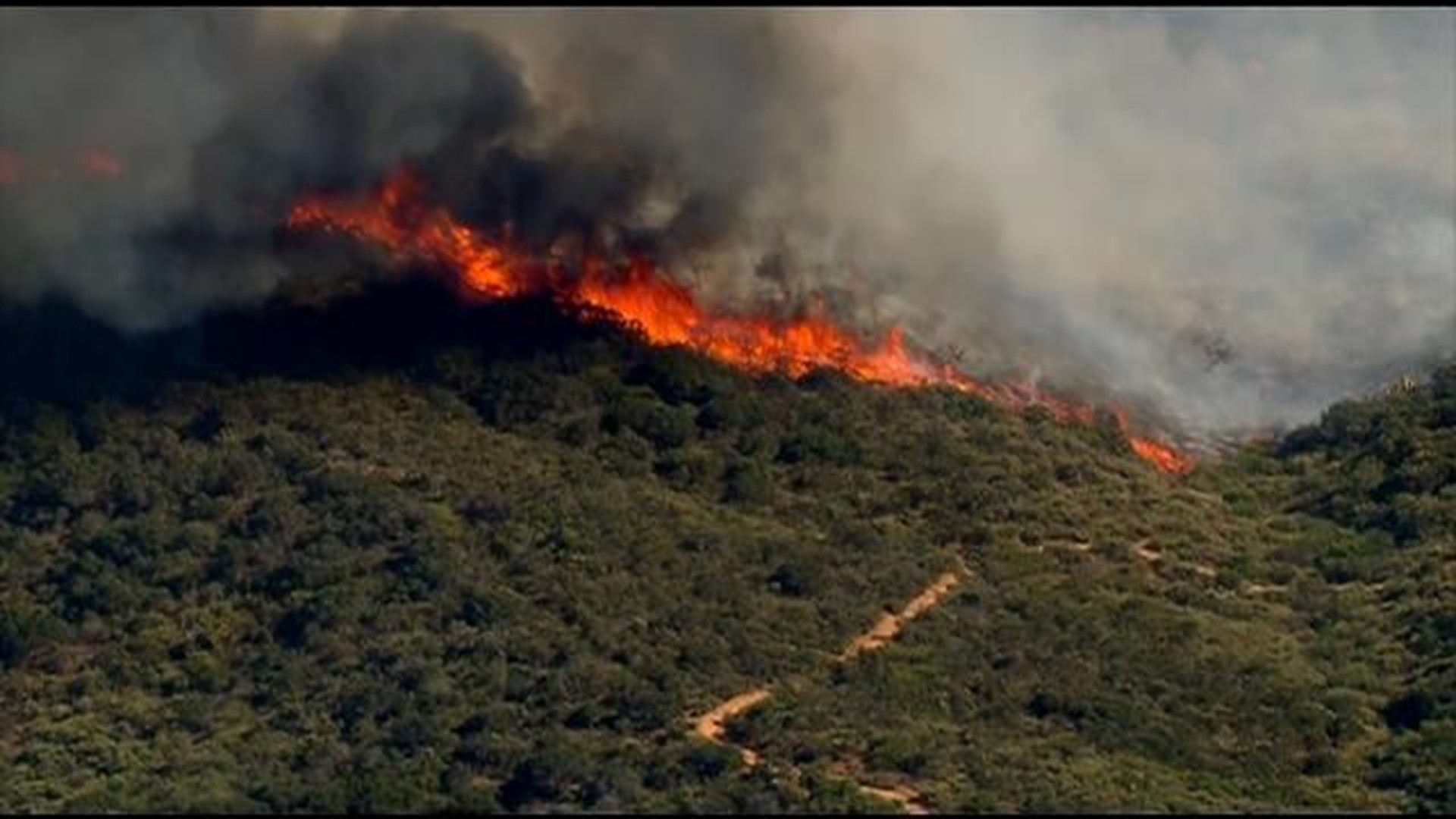 Brush fire burns 10 acres in Mission Trails Park | cbs8.com
