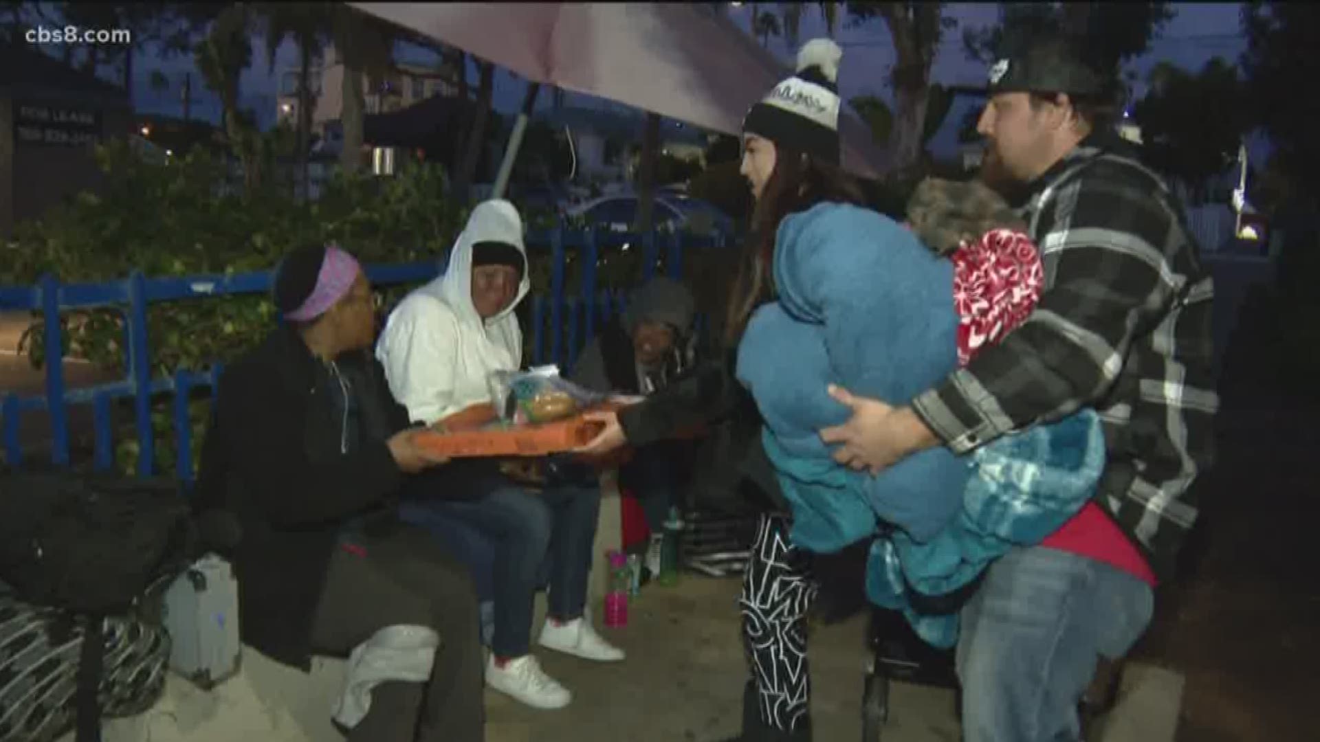 She said she was driven to action after being heartbroken by the sight of no one helping the homeless.