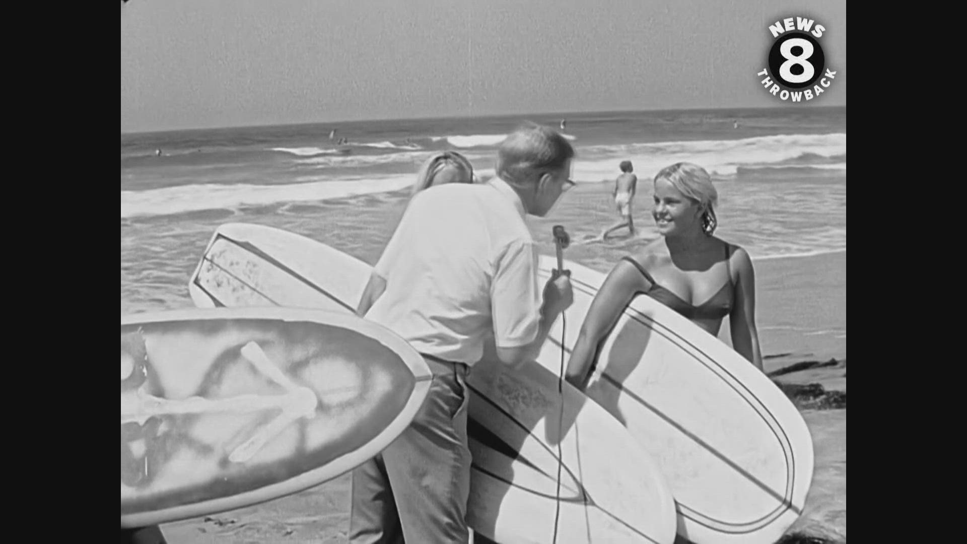 TV 8 chats with San Diego surfers 1968